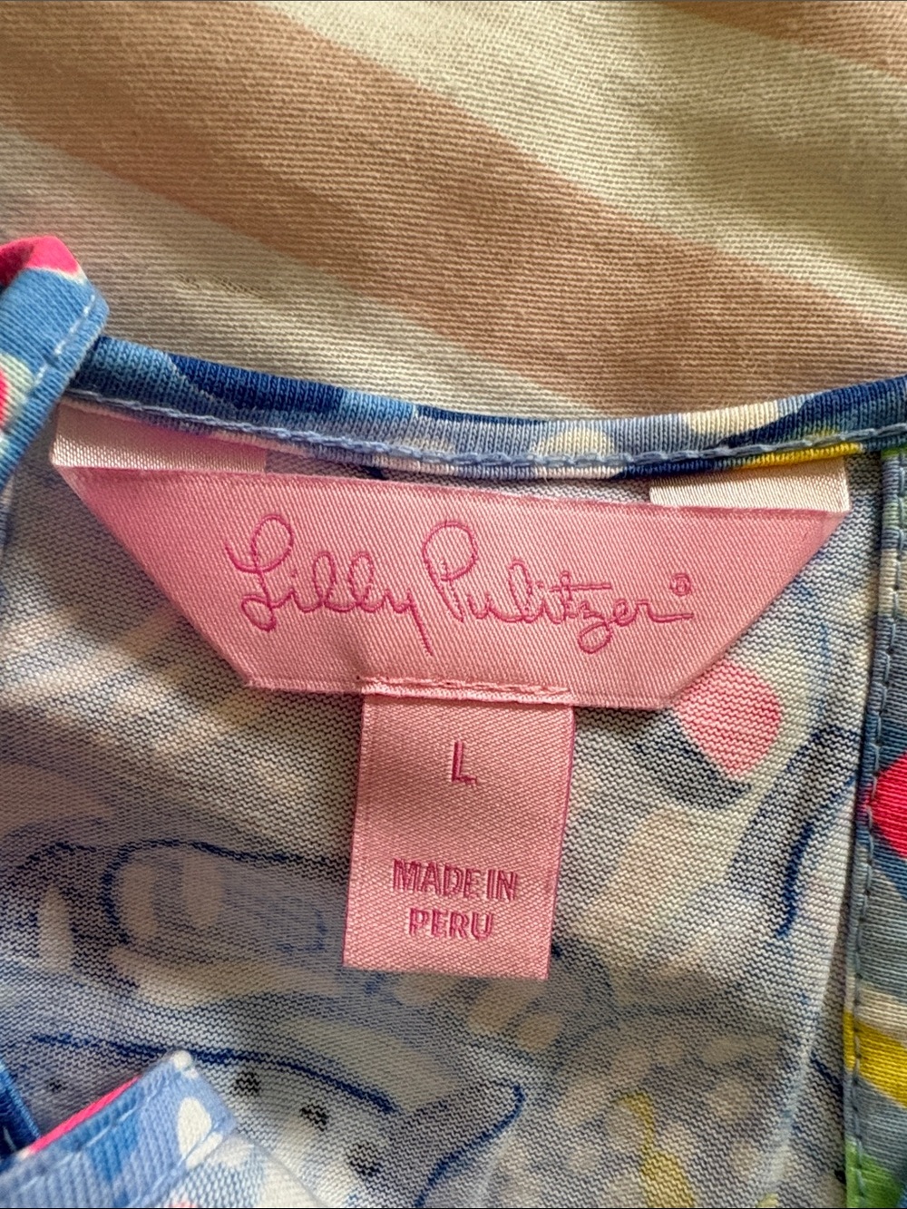 Lilly Pulitzer Blue Multi-Color Printed Midi Dress - Picture 3 of 4